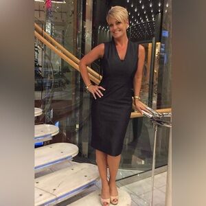 White House Black Market Sleeveless Denim Sheath Women's 6